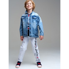 Куртка джинсовая для мальчика PlayToday, рост 176 см