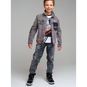 Куртка джинсовая для мальчика PlayToday, рост 170 см