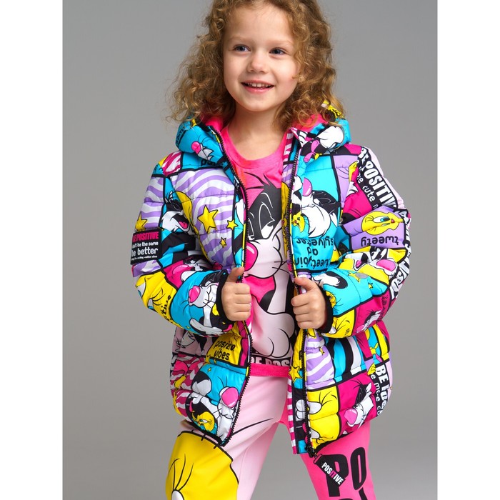 Куртка демисезонная для девочки PlayToday, рост 98 см - Фото 1