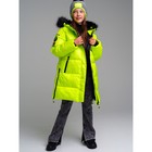 Пальто зимнее для девочки PlayToday, рост 128 см - фото 110561800