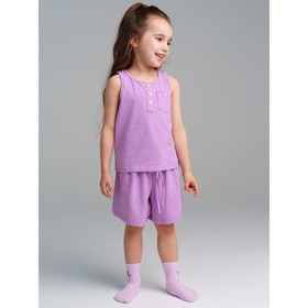 Пижама для девочки PlayToday: майка и шорты, рост 104 см