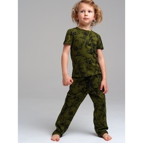 Пижама для мальчика PlayToday: футболка и брюки, рост 104 см