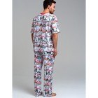 Пижама для мужчин PlayToday: лонгслив и брюки, размер S - Фото 4