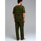 Пижама для мужчин PlayToday: футболка и брюки, размер M - Фото 3
