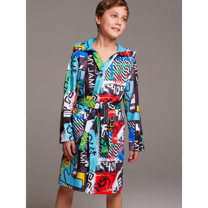

Халат для мальчика PlayToday, рост 122-128 см