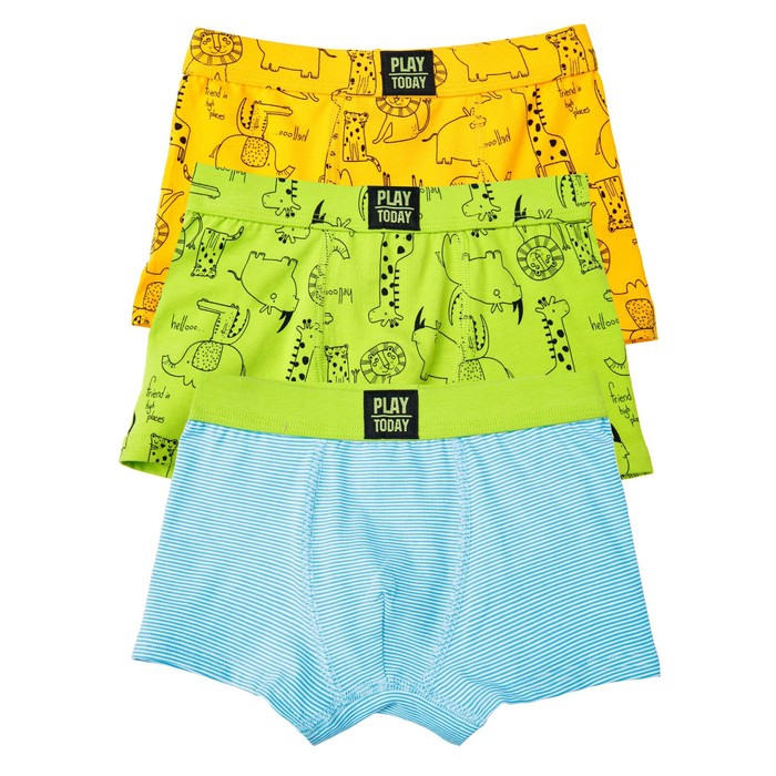 

Трусы-боксеры для мальчика PlayToday, рост 110-116 см, 3 шт