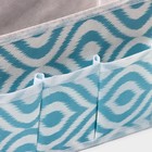 Органайзер для мелочей Доляна «Лагуна», 3 кармана, 25×12×15 см, бирюзовый - Фото 3