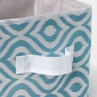 Короб для хранения Доляна «Лагуна», 19×19×19 см, бирюзовый - Фото 4