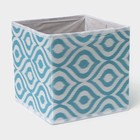 Короб для хранения Доляна «Лагуна», 19×19×19 см, бирюзовый - Фото 5