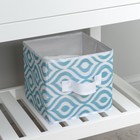 Короб для хранения Доляна «Лагуна», 19×19×19 см, бирюзовый - Фото 9