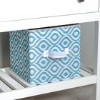 Короб для хранения Доляна «Лагуна», 27×27×27 см, бирюзовый - Фото 7