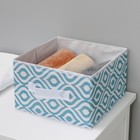 Короб для хранения Доляна «Лагуна», 29×29×18 см, бирюзовый - Фото 8