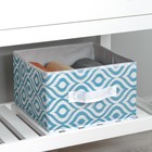 Короб для хранения Доляна «Лагуна», 29×29×18 см, бирюзовый - Фото 9