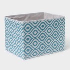 Короб для хранения Доляна «Лагуна», 37×27×27 см, бирюзовый - Фото 5
