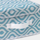 Короб для хранения Доляна «Лагуна», 26×20×16 см, бирюзовый - Фото 4