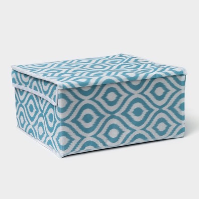 Короб для хранения Доляна «Лагуна», 30×28×15 см, бирюзовый
