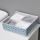 Органайзер для хранения белья Доляна «Лагуна», 4 ячейки, 29×29×10 см, бирюзовый - Фото 10