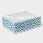 Органайзер для хранения белья Доляна «Лагуна», 12 ячеек, 27×20×10 см, бирюзовый - Фото 4