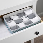 Органайзер для хранения белья Доляна «Лагуна», 12 ячеек, 27×20×10 см, бирюзовый - Фото 9