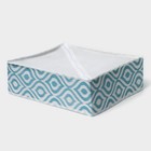 Органайзер для хранения белья Доляна «Лагуна», 18 ячеек, 35×30×12 см, бирюзовый - Фото 6