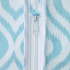 Чехол для одежды с ПВХ-окном Доляна «Лагуна», 60×90 см, цвет бирюзовый - Фото 4