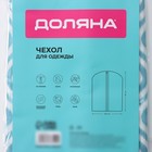 Чехол для одежды Доляна «Лагуна», ПВХ окно, 60×90 см, бирюзовый - Фото 7
