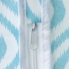 Чехол для одежды Доляна «Лагуна» с ПВХ-окном, 60×120 см, цвет бирюзовый - Фото 3
