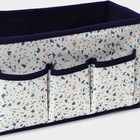 Органайзер для мелочей Доляна «Мармелад», 3 кармана, 25×12×15 см, белый - Фото 4