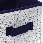 Короб для хранения Доляна «Мармелад», 19×19×19 см, белый - Фото 4