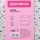 Короб для хранения Доляна «Мармелад», 19×19×19 см, белый - Фото 7