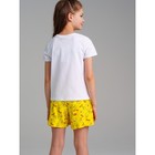 Пижама для девочки PlayToday: футболка и шорты, рост 134 см - Фото 4