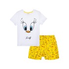 Пижама для девочки PlayToday: футболка и шорты, рост 134 см - Фото 5