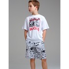 Пижама для мальчика PlayToday: футболка и шорты, рост 146 см - Фото 3