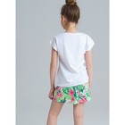 Комплект для девочки PlayToday: футболка и шорты, рост 152 см - фото 27815854