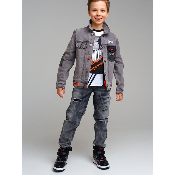 Куртка джинсовая для мальчика PlayToday, рост 176 см