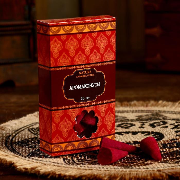 Благовония Natura, 20 конусов с подставкой, Ваниль - Фото 1