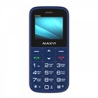 Сотовый телефон Maxvi B100ds, 1.77",1.3Мп, microSD, 2sim, FM,SOS, док.станция,1000мАч,синий - Фото 7