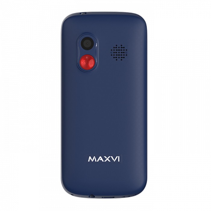 Сотовый телефон Maxvi B100ds, 1.77",1.3Мп, microSD, 2sim, FM,SOS, док.станция,1000мАч,синий - фото 51575633