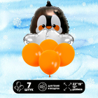 Набор воздушных шаров «Пингвин», фольга, латекс, 7 шт. - фото 321653242