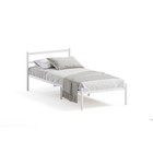 Кровать разборная металлическая Мета 900х2000, белая - Фото 1