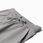 Комплект для мальчика (футболка, шорты) А.42111, цвет молочный/серый, рост 116 - фото 24535697