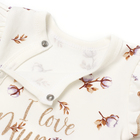 Комбинезон детский с закрытыми ножками, цвет белый, рост 56 - фото 24535794