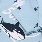 Футболка детская "Пальмы", цвет голубой, рост 74 - фото 24535837