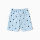 Шорты детские "Пальмы", цвет голубой, рост 92 - фото 24535862