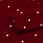 Комбинезон детский с открытыми ножками "Мишка", цвет бордовый, рост 74 - фото 24511960