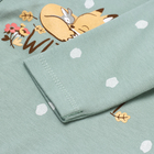 Комбинезон детский с закрытыми ножками "Лисичка", цвет ментол, рост 56 - фото 24535908