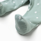 Комбинезон детский с закрытыми ножками "Лисичка", цвет ментол, рост 56 - фото 24535909