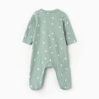 Комбинезон детский с закрытыми ножками "Лисичка", цвет ментол, рост 56 - фото 24535910