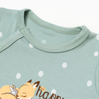 Комбинезон детский с открытыми ножками "Лисичка", цвет ментол, рост 80 - фото 24535927