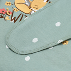 Боди-кимоно детское с длинным рукавом "Лисичка", цвет ментол, рост 62 - фото 24511974